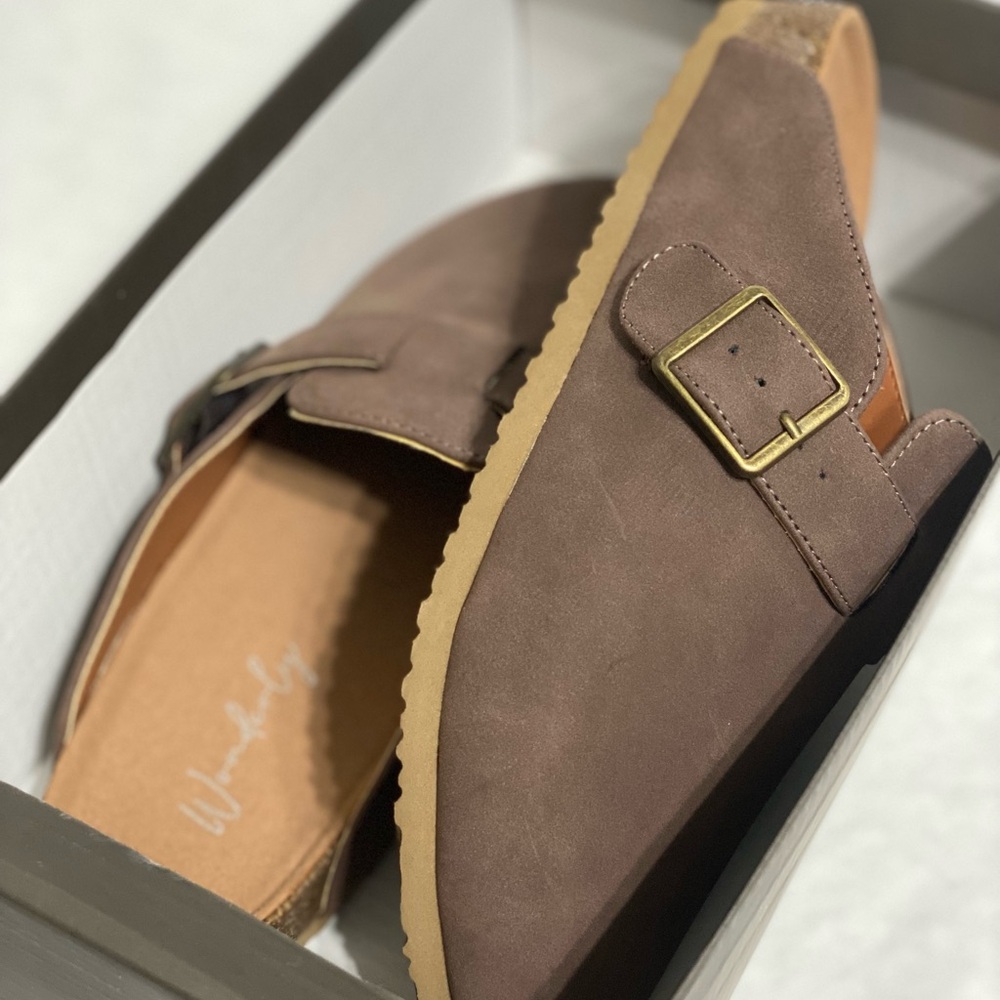 Irene Dark Brown Buckle Loafers